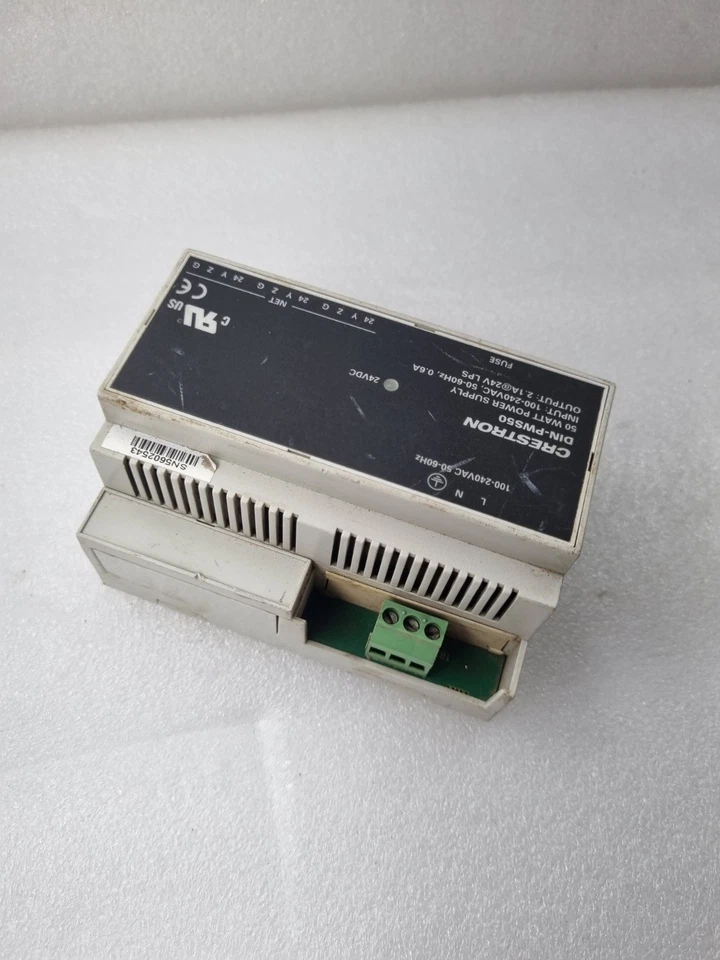 Crestron DIN-PWS50 50 Watt Power Supply (Used Working Condition)